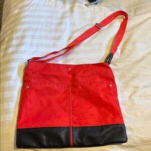 Baggallini Red and Black Crossbody Bag